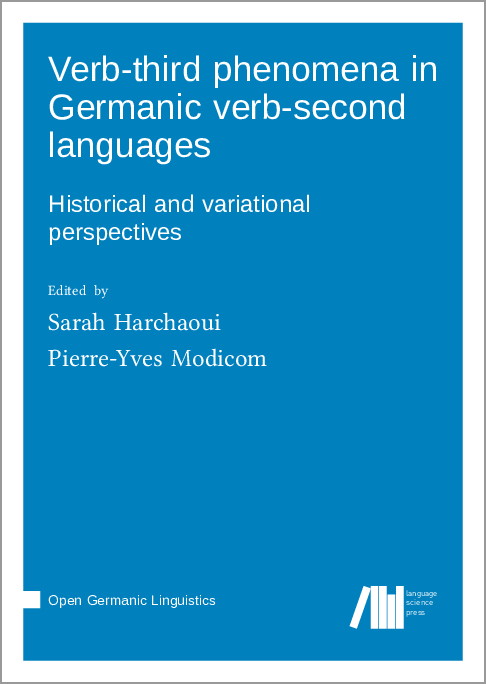 cover for Verb-third phenomena in Germanic verb-second languages: Historical and variational perspectives